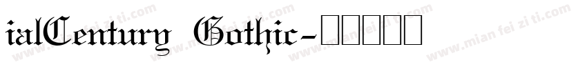 ialCentury Gothic字体转换